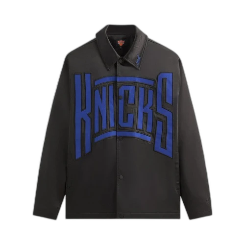 Kith For The New York Knicks Snap Front Coaches Jacket 'Black'