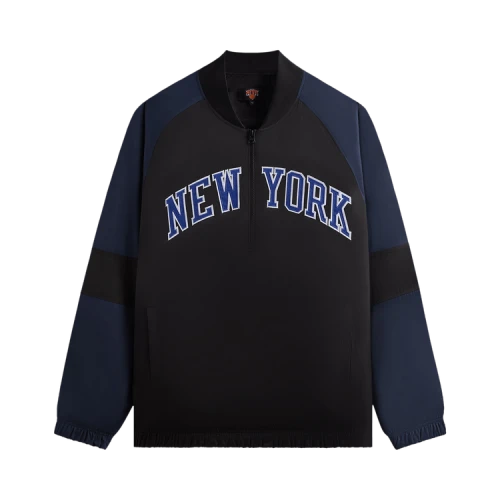 Kith For The New York Knicks Ball Nylon Quarter Zip 'Black'