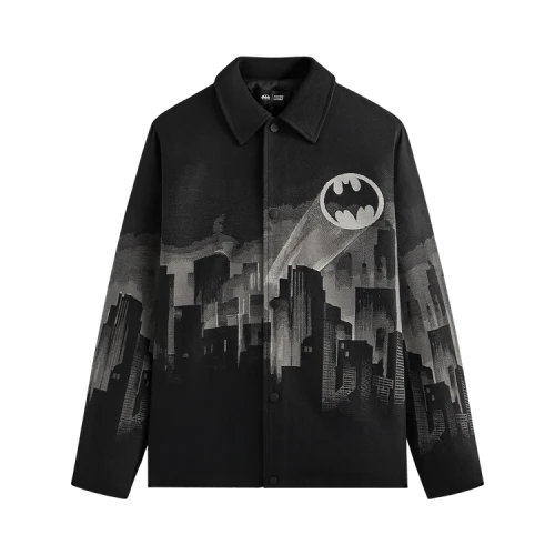 Kith x Batman Signal Tapestry Coaches Jacket 'Black'
