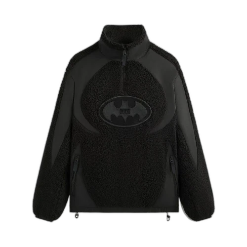 Kith x Batman Quarter Zip Sherpa Jacket 'Black'