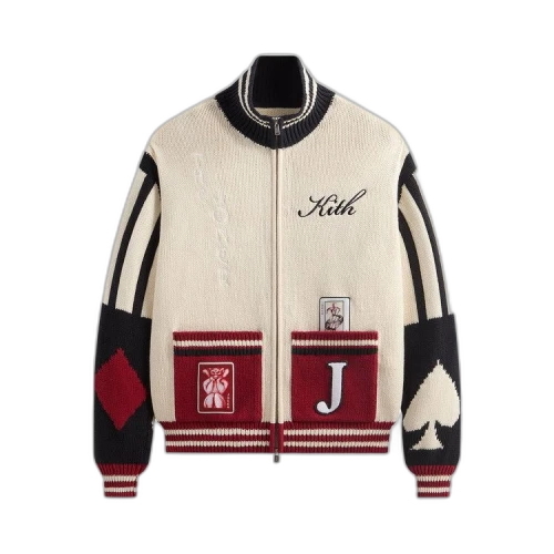 Kith x Batman Joker Wyona Full Zip Sweater 'Sandrift'