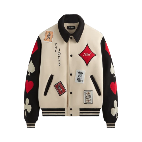 Kith x Batman Joker Wool Coaches Jacket 'Sandrift'