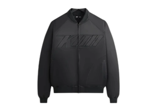 Kith x Superman Satin Bomber Jacket Black