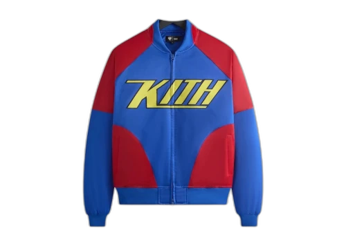Kith x Superman Satin Bomber Jacket Cyclone