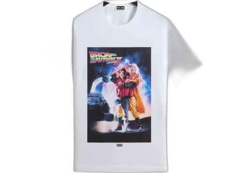 Kith x Back to the Future II Movie Poster Vintage Tee White