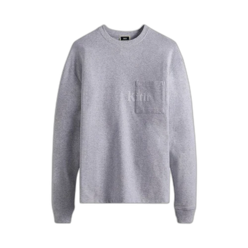 Kith Long-Sleeve Quinn Tee 'Light Heather Grey'