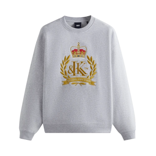 Kith Crest Crewneck 'Light Heather Grey'