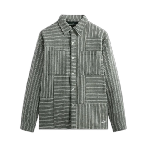 Kith Stripe Denim Jaydin Shirt 'Steel'