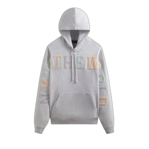 Kith NY To The World Nelson Hoodie 'Light Heather Grey'