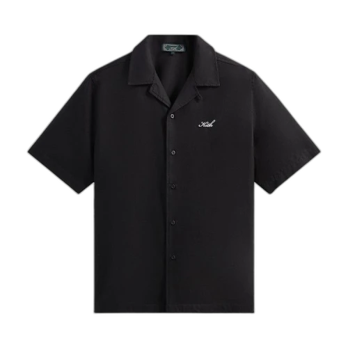 Kith Thompson Camp Collar Shirt 'Black'