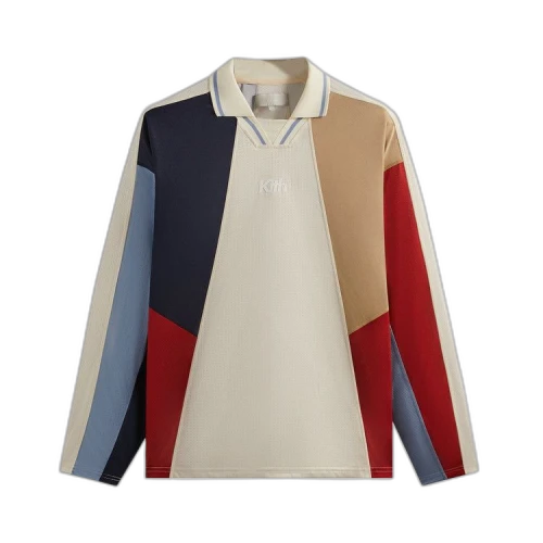 Kith Long-Sleeve Panelled Otto Polo 'Sandrift'