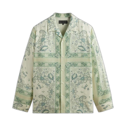 Kith 101 Vintage Floral Bandana Long-Sleeve Thompson Shirt 'Data'