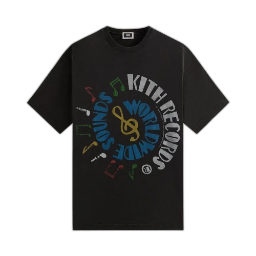Kith Records Vintage Tee 'Black'