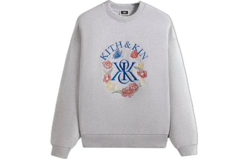 Kith K&K Monogram Nelson Crewneck 'Light Heather Grey'
