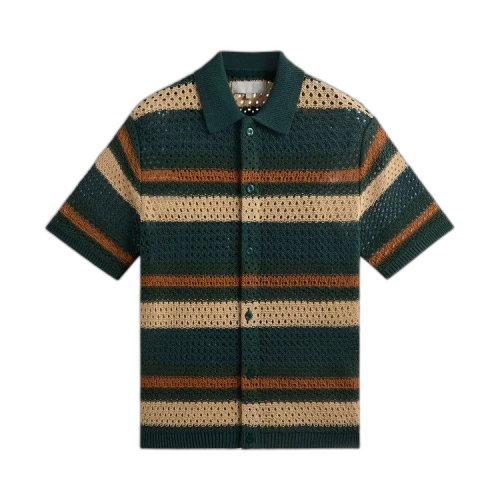 Kith Thompson Crochet Button Down Shirt 'Chronicle'