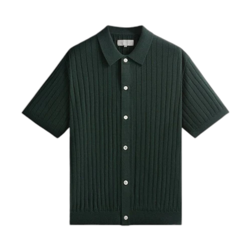 Kith Rhys Knit Stripe Button Down Shirt 'Stadium'