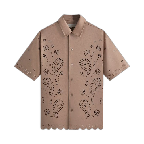 Kith Isaac Microsuede Button Down Shirt 'Share'