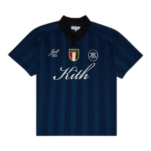 Kith Shadow Stripe Marcel Soccer Jersey 'Gulf'
