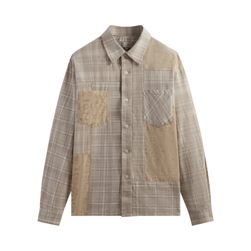 Kith Patchwork Jaydin Buttondown Shirt 'Sediment'