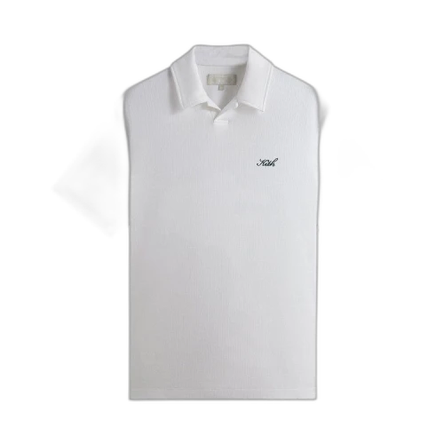 Kith Micro Waffle Drew Polo 'White'