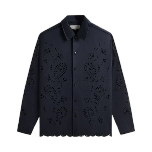 Kith Isaac Microsuede Long-Sleeve Button Down Shirt 'Define'