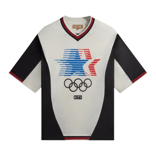 Kith Olympics Heritage Mesh Darin Warm Up Shirt 'Silk'
