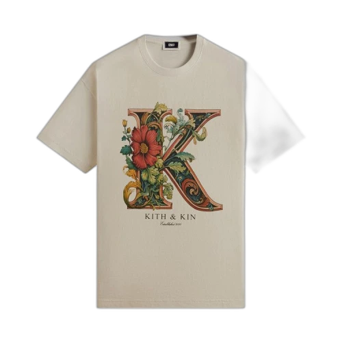 Kith Floral K Vintage Tee 'Sandrift'
