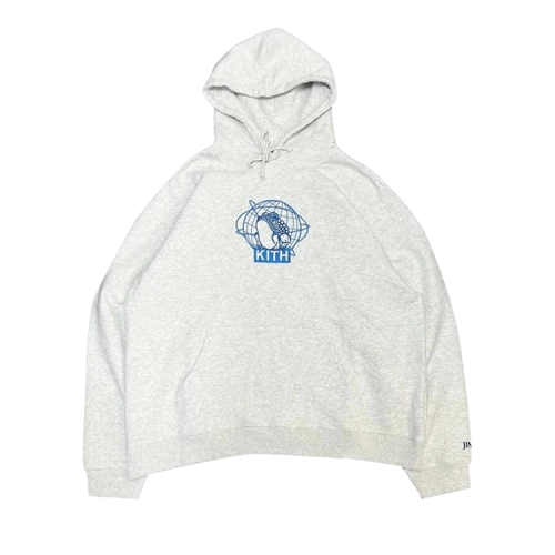 Kith For Jinro Williams III Hoodie 'Light Heather Grey'