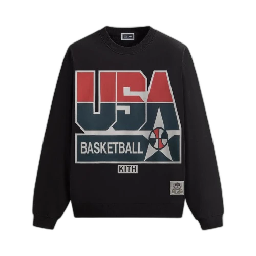 Kith For USA Basketball Legend Vintage Nelson Crewneck 'Black'