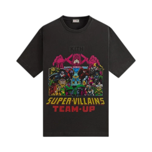 Kith x Marvel Team Up Vintage Tee 'Black'