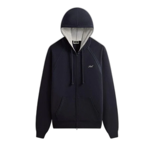 Kith Vale Raglan Full Zip Hoodie 'Admiral'
