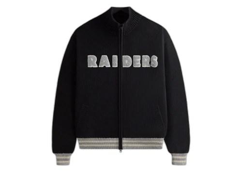 Kith x NFL 47 Raiders Wyona Full Zip Sweater Black