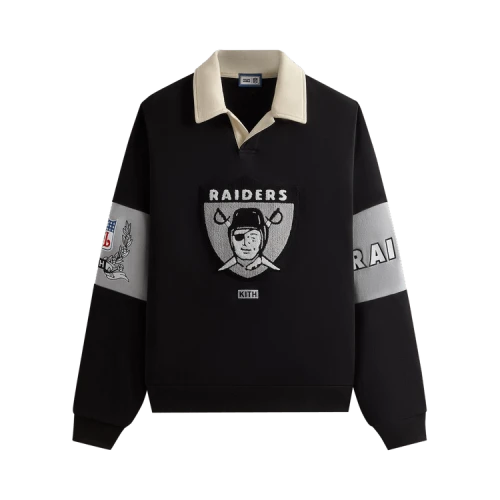 Kith & '47 for the NFL: Raiders Nelson Collared Pullover 'Black'