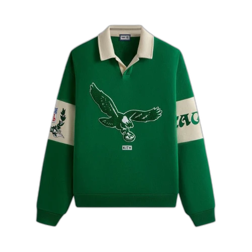 Kith & '47 for the NFL: Eagles Nelson Collared Pullover 'Parrot'