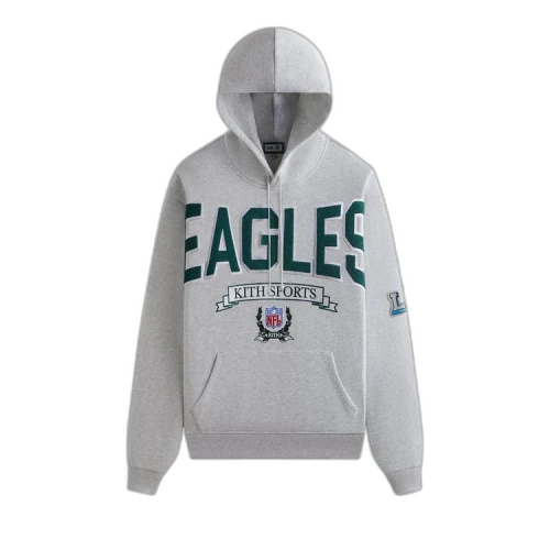 Kith & '47 for the NFL: Eagles Nelson Hoodie 'Light Heather Grey'