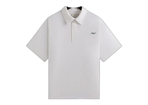 Kith Seersucker Harway Polo White