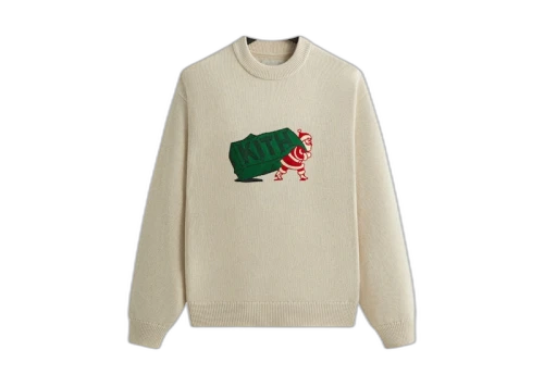 Kith Kithmas Santa Crewneck Sweater Sandy Heather