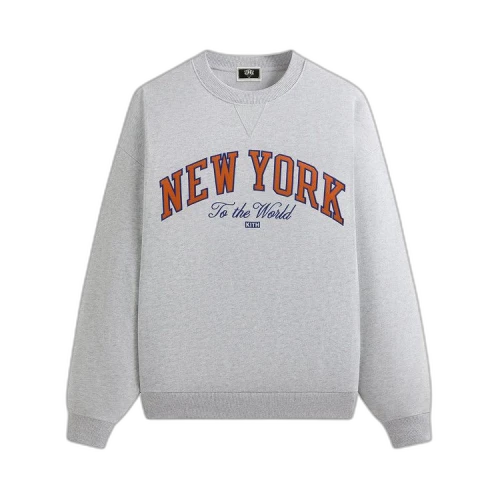 Kith For The New York Knicks Vintage Nelson Crewneck 'Light Heather Grey'