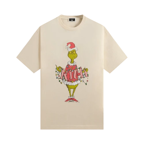 Kith x The Grinch Ornament Vintage Tee 'Sandrift'