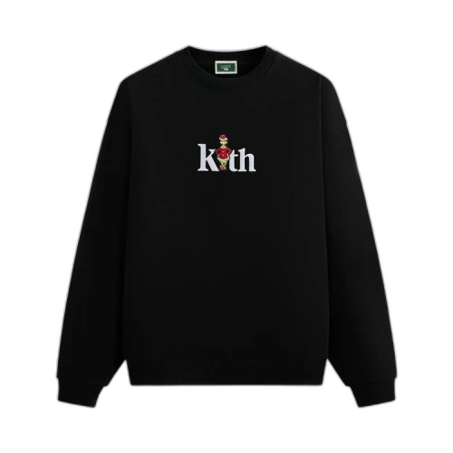 Kith x The Grinch Serif Nelson Crewneck 'Black Beauty'