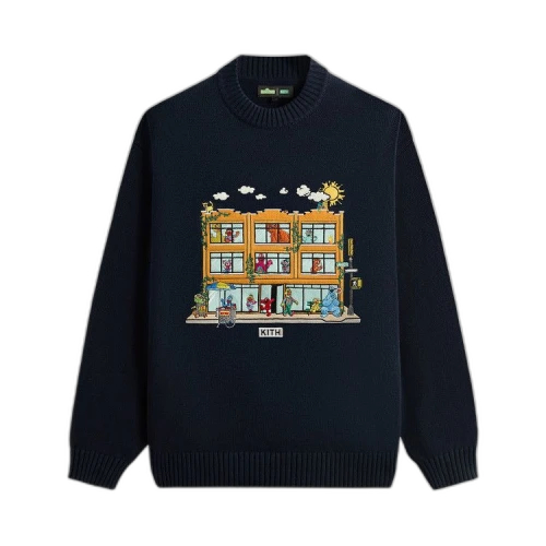 Kith x Sesame Street Lafayette Crewneck Sweater 'Nocturnal'