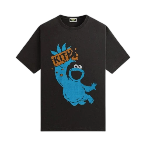 Kith x Sesame Street Cookie Monster Vintage Tee 'Black'