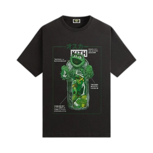 Kith For Sesame Street Oscar The Grouch Vintage Tee 'Black'