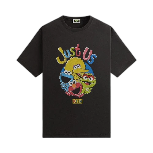 Kith x Sesame Street Just Us Vintage Tee 'Black'