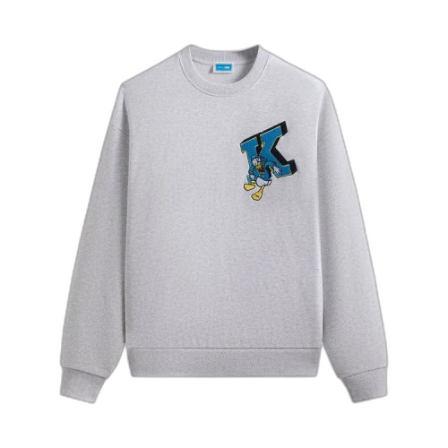 Kith x Disney Donald Duck Varsity Vintage Nelson Crewneck 'Light Heather Grey'