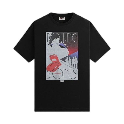 Kith For The Rolling Stones Tour 1981 Tee 'Black'