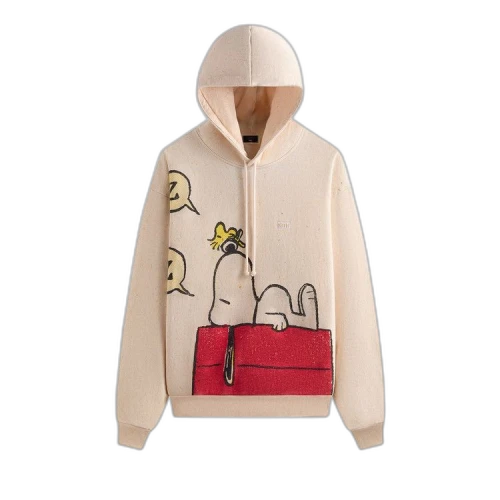 Kith For Peanuts Sleeping Doghouse Comic Nelson Hoodie 'Sandrift'