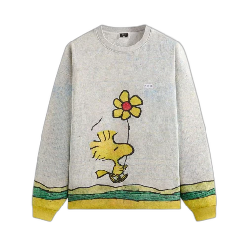 Kith For Peanuts Woodstock Comic Nelson Crewneck 'Chalk'