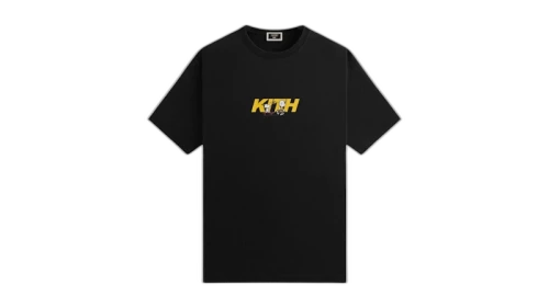 Kith x Peanuts Skateboard Fast Logo Tee Black