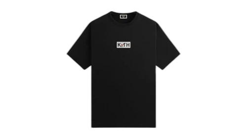 Kith x Peanuts Snoopy Classic Logo Tee Black